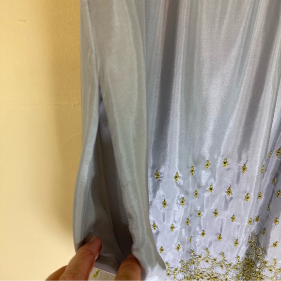 Johnny Was Embroidered Silk Dress - Picture 11 of 13